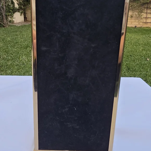 Brass / Gold Mirrored Jewelry Necklace Display BOX - Picture 4 of 9